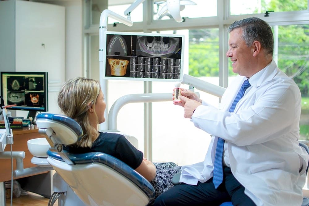 Dental diagnostic exam before root canal treatment